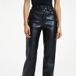 Good Icon Faux Leather Pants - Good American - Size 16